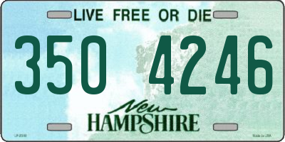 NH license plate 3504246