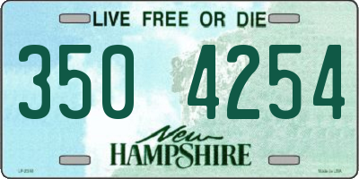NH license plate 3504254