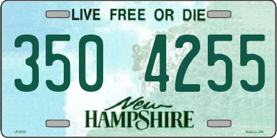 NH license plate 3504255