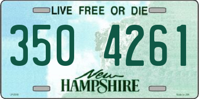 NH license plate 3504261