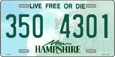 NH license plate 3504301