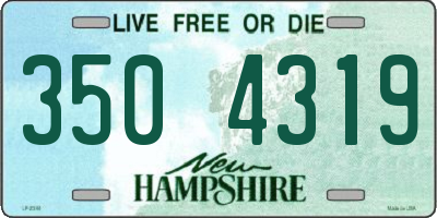 NH license plate 3504319