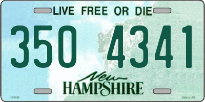 NH license plate 3504341