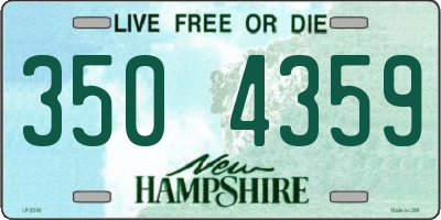 NH license plate 3504359