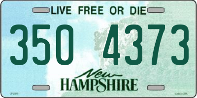 NH license plate 3504373