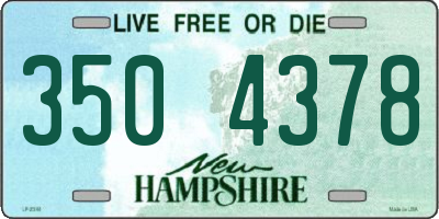 NH license plate 3504378