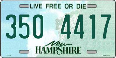 NH license plate 3504417