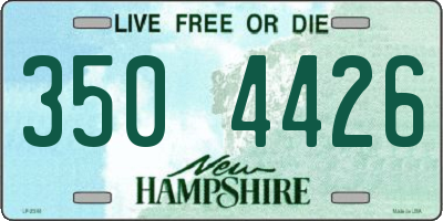 NH license plate 3504426