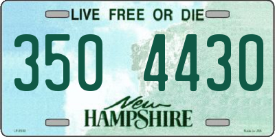 NH license plate 3504430