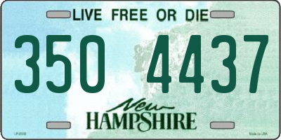 NH license plate 3504437
