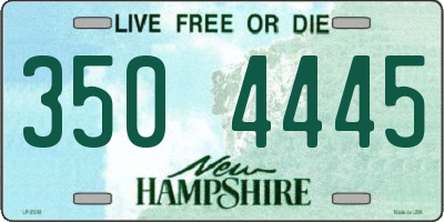 NH license plate 3504445