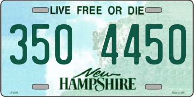 NH license plate 3504450
