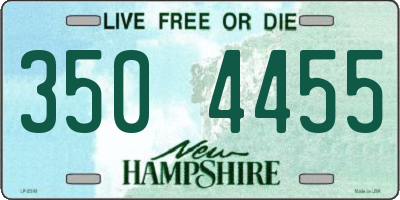 NH license plate 3504455