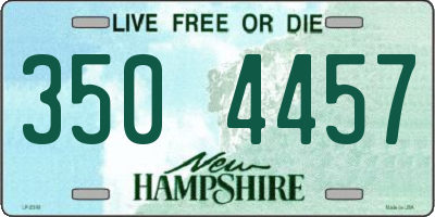NH license plate 3504457