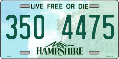 NH license plate 3504475