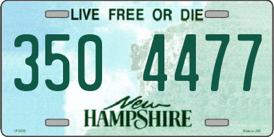 NH license plate 3504477