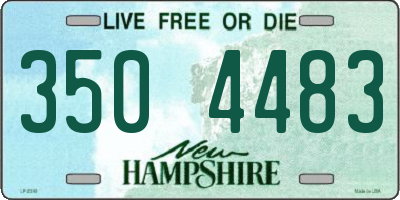 NH license plate 3504483