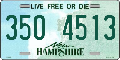 NH license plate 3504513