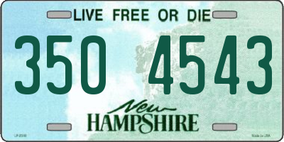 NH license plate 3504543