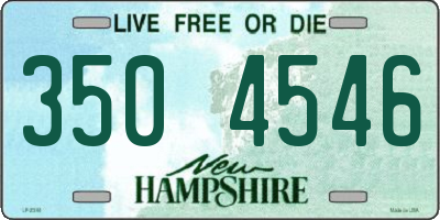 NH license plate 3504546