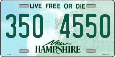 NH license plate 3504550