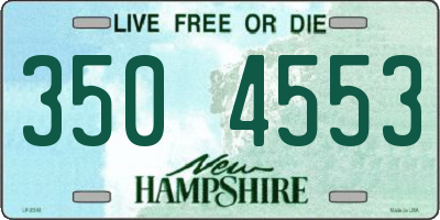 NH license plate 3504553