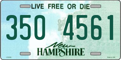 NH license plate 3504561