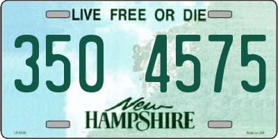 NH license plate 3504575