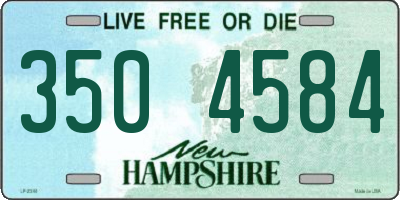 NH license plate 3504584