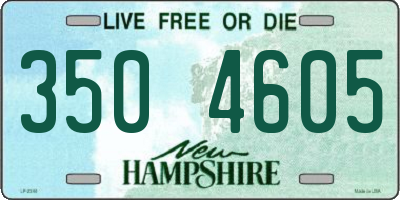 NH license plate 3504605