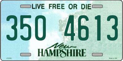 NH license plate 3504613