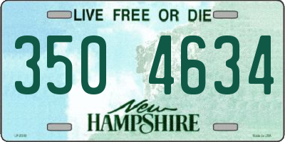NH license plate 3504634