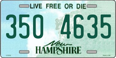 NH license plate 3504635