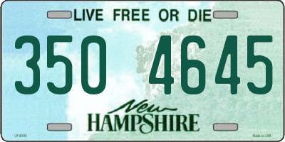 NH license plate 3504645