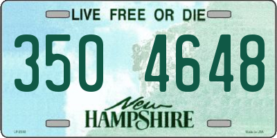 NH license plate 3504648