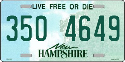 NH license plate 3504649