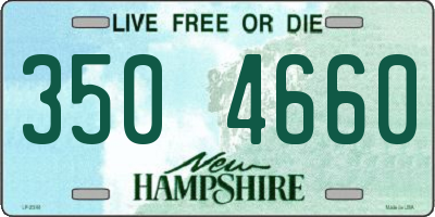 NH license plate 3504660