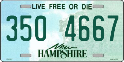 NH license plate 3504667