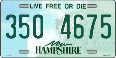 NH license plate 3504675