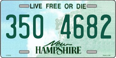 NH license plate 3504682