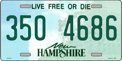 NH license plate 3504686