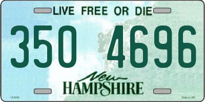 NH license plate 3504696