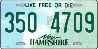 NH license plate 3504709