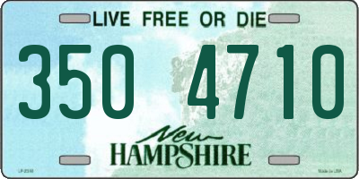 NH license plate 3504710