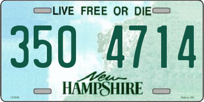 NH license plate 3504714