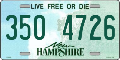 NH license plate 3504726