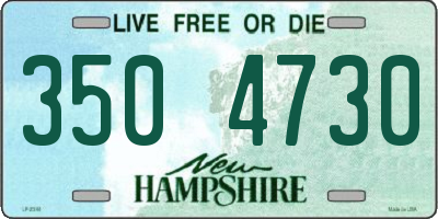 NH license plate 3504730