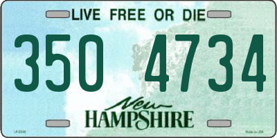 NH license plate 3504734