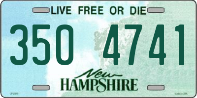 NH license plate 3504741