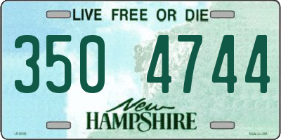 NH license plate 3504744